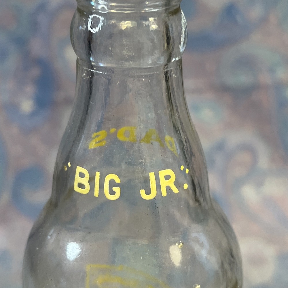 Vintage Dads Root Beer Glass Bottle Big Junior Size ACL Soda Collectible Chicago - Picture 8 of 11